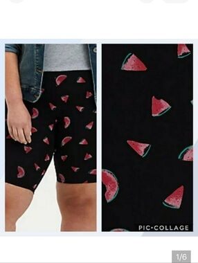 🆕🍉 1X WATERMELON PRINT BIKE SHORT🍉